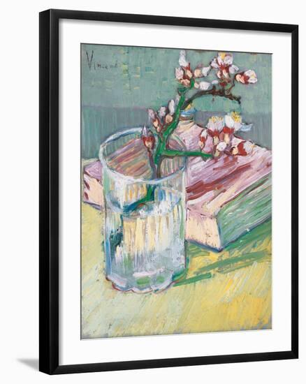 Still Life, a Flowering Almond Branch, 1888-Vincent van Gogh-Framed Giclee Print