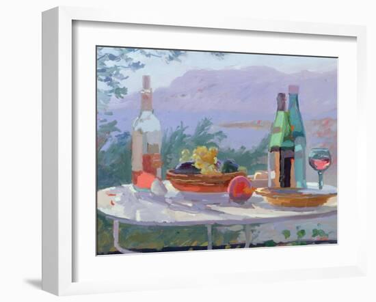 Still Life and Seashore, Bandol-Sarah Butterfield-Framed Giclee Print