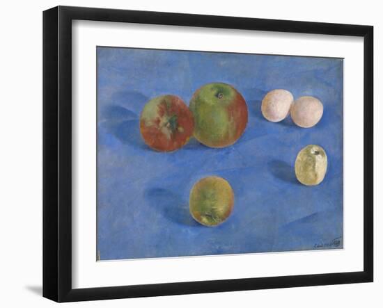 Still Life. Apples and Eggs, 1921-Kuzma Sergeyevich Petrov-Vodkin-Framed Giclee Print