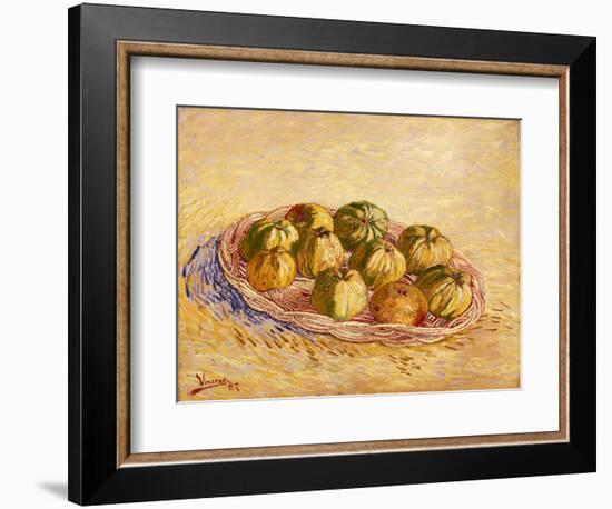 Still Life, Basket of Apples, Autumn 1887-Vincent van Gogh-Framed Giclee Print