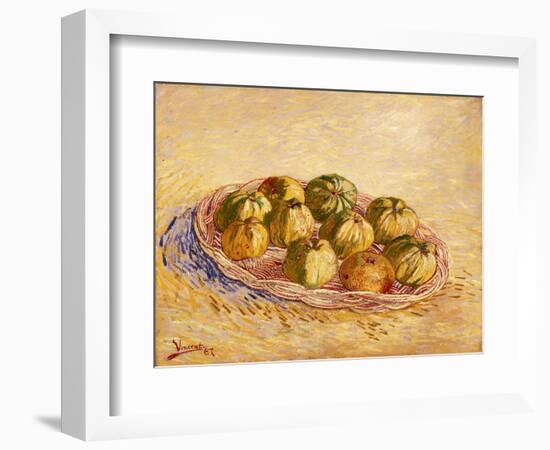 Still Life, Basket of Apples, Autumn 1887-Vincent van Gogh-Framed Giclee Print