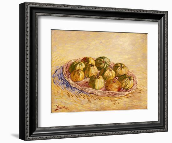 Still Life, Basket of Apples, Autumn 1887-Vincent van Gogh-Framed Giclee Print