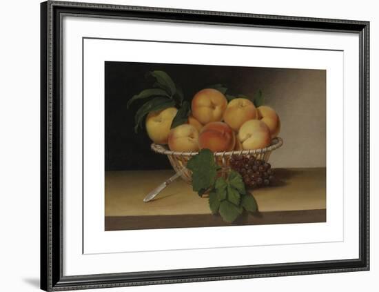 Still Life - Basket of Peaches-Raphaelle Peale-Framed Premium Giclee Print