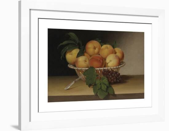 Still Life - Basket of Peaches-Raphaelle Peale-Framed Premium Giclee Print