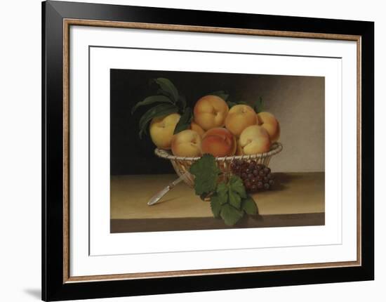 Still Life - Basket of Peaches-Raphaelle Peale-Framed Premium Giclee Print