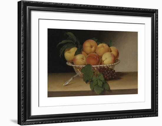 Still Life - Basket of Peaches-Raphaelle Peale-Framed Premium Giclee Print