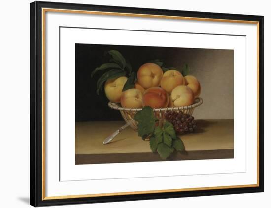 Still Life - Basket of Peaches-Raphaelle Peale-Framed Premium Giclee Print