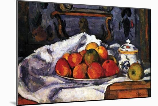 Still Life Bowl of Apples-Paul C?zanne-Mounted Art Print