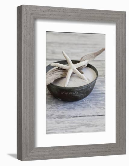 Still Life, Bowl, Sand, Driftwood, Starfish-Andrea Haase-Framed Photographic Print