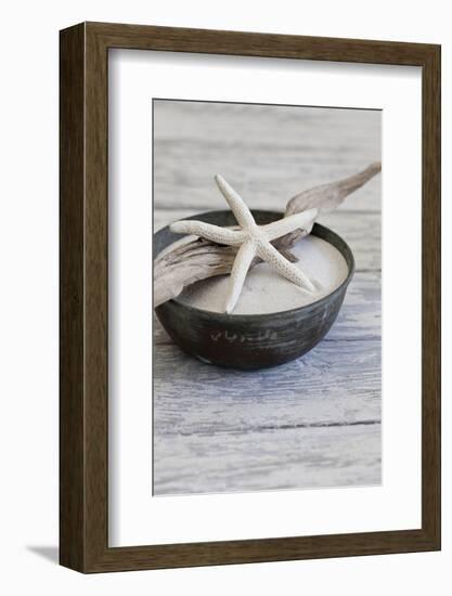 Still Life, Bowl, Sand, Driftwood, Starfish-Andrea Haase-Framed Photographic Print