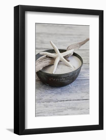 Still Life, Bowl, Sand, Driftwood, Starfish-Andrea Haase-Framed Photographic Print