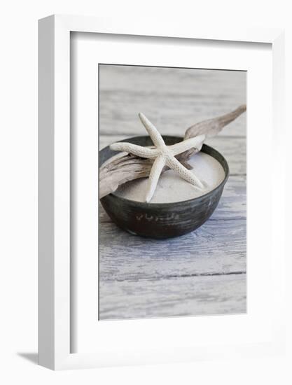 Still Life, Bowl, Sand, Driftwood, Starfish-Andrea Haase-Framed Photographic Print