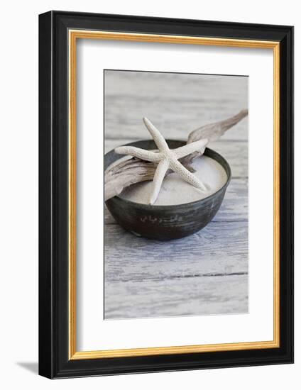 Still Life, Bowl, Sand, Driftwood, Starfish-Andrea Haase-Framed Photographic Print
