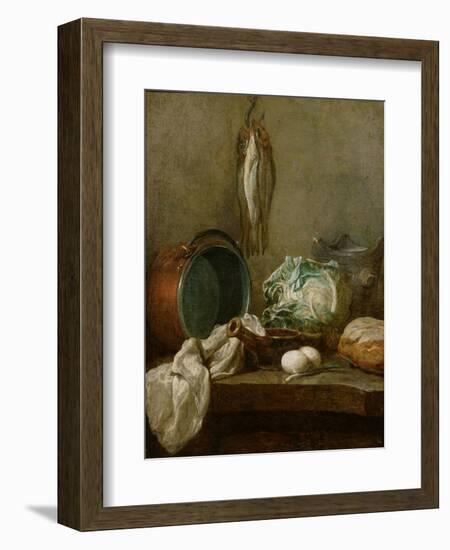 Still Life, C.1731-33-Jean-Baptiste Simeon Chardin-Framed Premium Giclee Print
