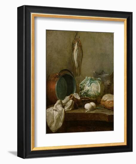 Still Life, C.1731-33-Jean-Baptiste Simeon Chardin-Framed Premium Giclee Print