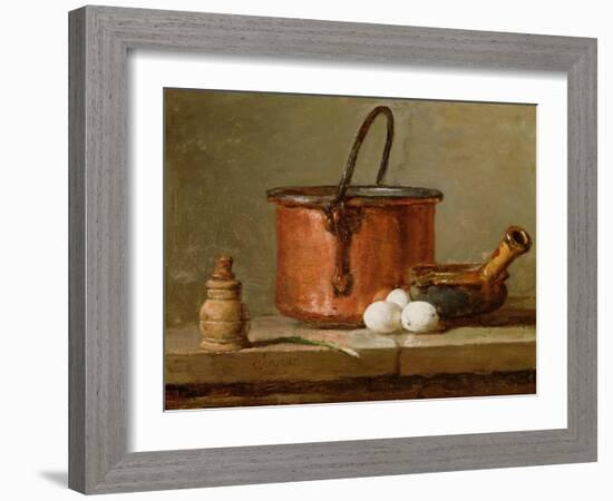 Still Life, C.1732 (Oil on Panel)-Jean-Baptiste Simeon Chardin-Framed Giclee Print