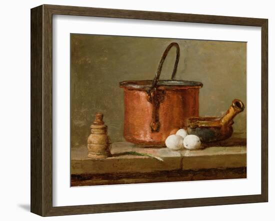 Still Life, C.1732 (Oil on Panel)-Jean-Baptiste Simeon Chardin-Framed Giclee Print