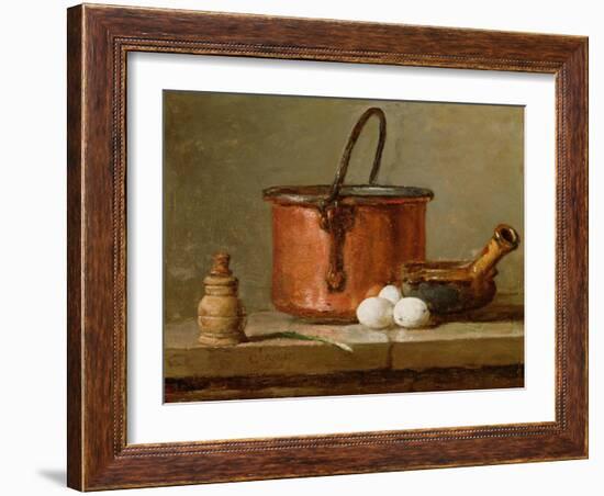 Still Life, C.1732 (Oil on Panel)-Jean-Baptiste Simeon Chardin-Framed Giclee Print