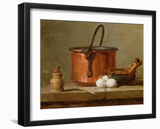 Still Life, C.1732 (Oil on Panel)-Jean-Baptiste Simeon Chardin-Framed Giclee Print