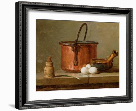 Still Life, C.1732 (Oil on Panel)-Jean-Baptiste Simeon Chardin-Framed Giclee Print