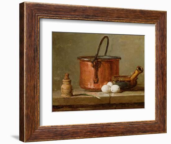 Still Life, C.1732 (Oil on Panel)-Jean-Baptiste Simeon Chardin-Framed Premium Giclee Print