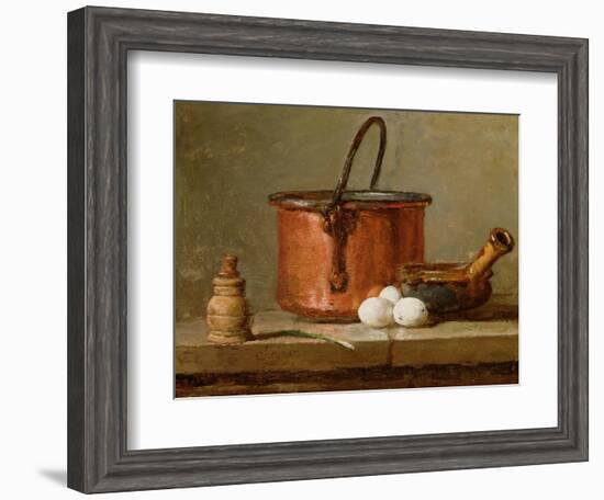 Still Life, C.1732 (Oil on Panel)-Jean-Baptiste Simeon Chardin-Framed Giclee Print