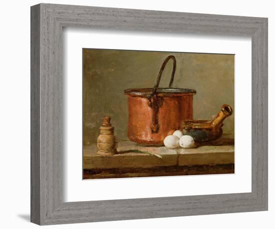 Still Life, C.1732 (Oil on Panel)-Jean-Baptiste Simeon Chardin-Framed Giclee Print