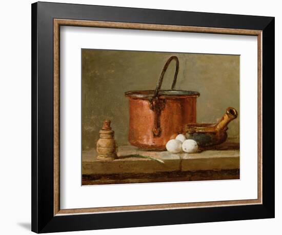 Still Life, C.1732 (Oil on Panel)-Jean-Baptiste Simeon Chardin-Framed Giclee Print