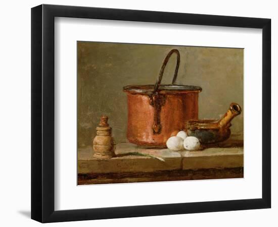 Still Life, C.1732 (Oil on Panel)-Jean-Baptiste Simeon Chardin-Framed Giclee Print