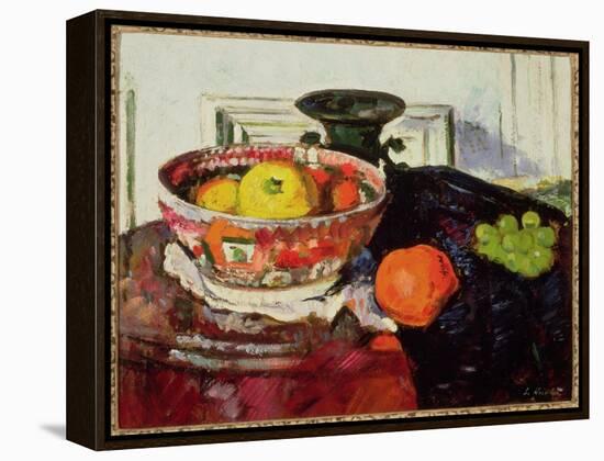 Still Life - Chinese Bowl-George Leslie Hunter-Framed Premier Image Canvas