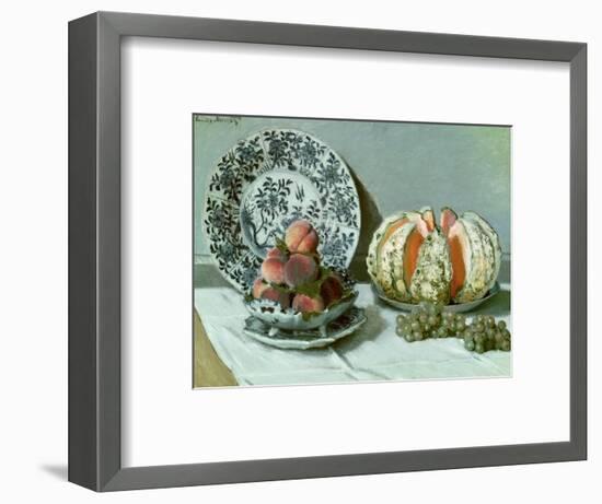 Still Life, circa 1876-Claude Monet-Framed Premium Giclee Print