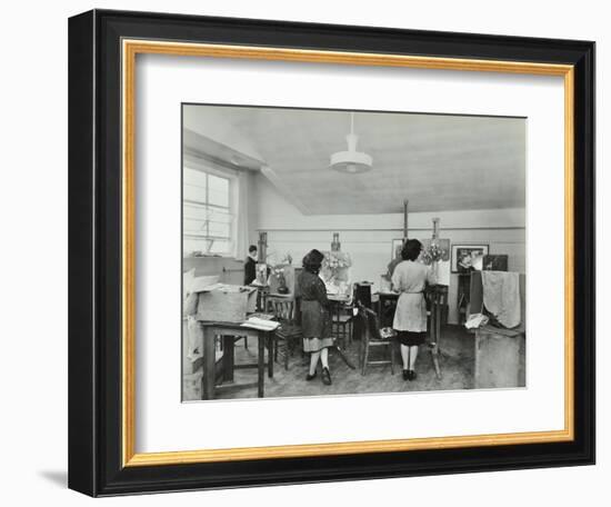 Still Life Class, Saint Martins School of Art, London, 1939-null-Framed Photographic Print