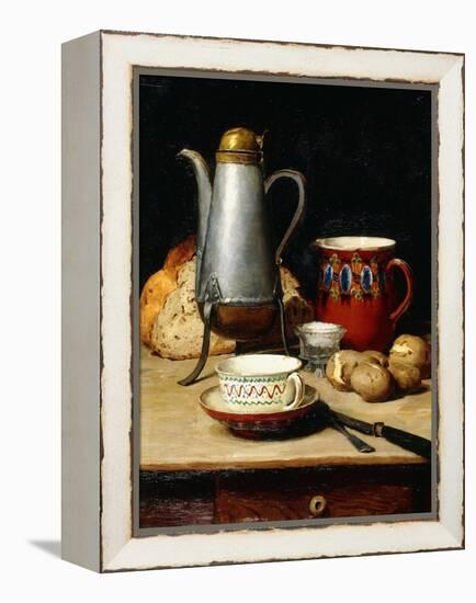 Still Life: Coffee and Potatoes, 1897-Albert Anker-Framed Premier Image Canvas