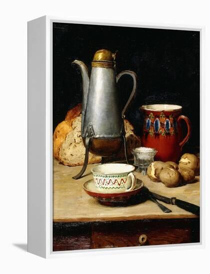 Still Life: Coffee and Potatoes, 1897-Albert Anker-Framed Premier Image Canvas