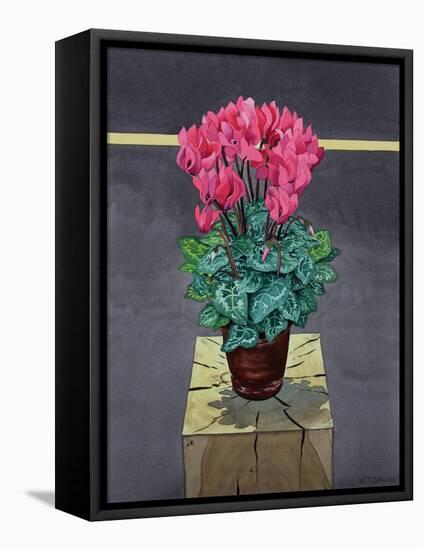 Still Life Cyclamen-Christopher Ryland-Framed Premier Image Canvas