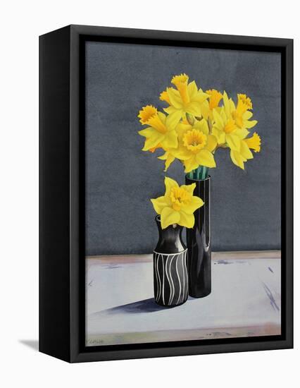 Still Life Daffodils-Christopher Ryland-Framed Premier Image Canvas