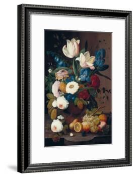 Still Life, Flowers and Fruit, 1848-Severin Roesen-Framed Giclee Print