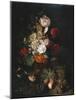 Still Life: Flowers and Fruit, C.1700-20 (Oil on Panel)-Jan van Huysum-Mounted Giclee Print