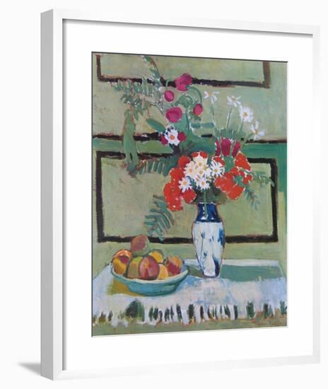 Still Life, Flowers and Fruit-Henri Matisse-Framed Art Print