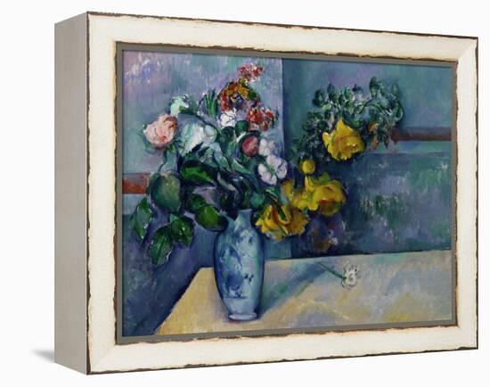 Still Life: Flowers in a Vase-Paul Cézanne-Framed Premier Image Canvas