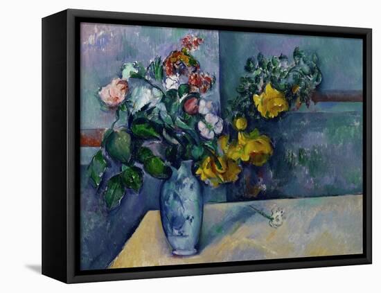 Still Life: Flowers in a Vase-Paul Cézanne-Framed Premier Image Canvas