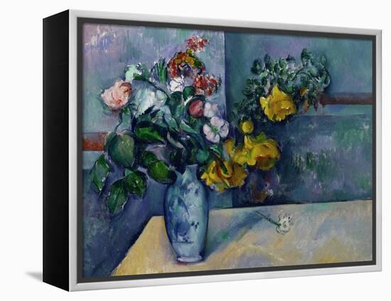 Still Life: Flowers in a Vase-Paul Cézanne-Framed Premier Image Canvas