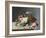 Still Life: Flowers on a Marble Topped Table-Eug?ne Boudin-Framed Giclee Print