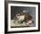 Still Life: Flowers on a Marble Topped Table-Eug?ne Boudin-Framed Giclee Print