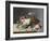 Still Life: Flowers on a Marble Topped Table-Eug?ne Boudin-Framed Giclee Print