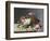 Still Life: Flowers on a Marble Topped Table-Eug?ne Boudin-Framed Giclee Print