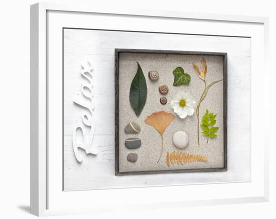 Still Life, Frames, Collection, Natural Materials, Stroke, 'Relax'-Andrea Haase-Framed Photographic Print