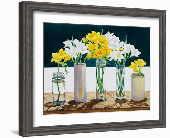 Still Life Freesias-Christopher Ryland-Framed Giclee Print