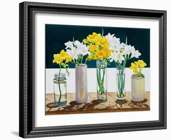 Still Life Freesias-Christopher Ryland-Framed Giclee Print