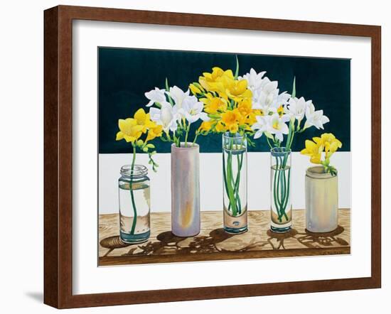 Still Life Freesias-Christopher Ryland-Framed Giclee Print